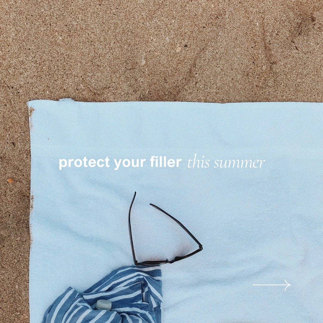 Spring is in full swing and summer is right around the corner. We came across a great article from @popsugar discussing how sun exposure can impact filler. Swipe through for everything they had to share about protecting your investment and your skin 