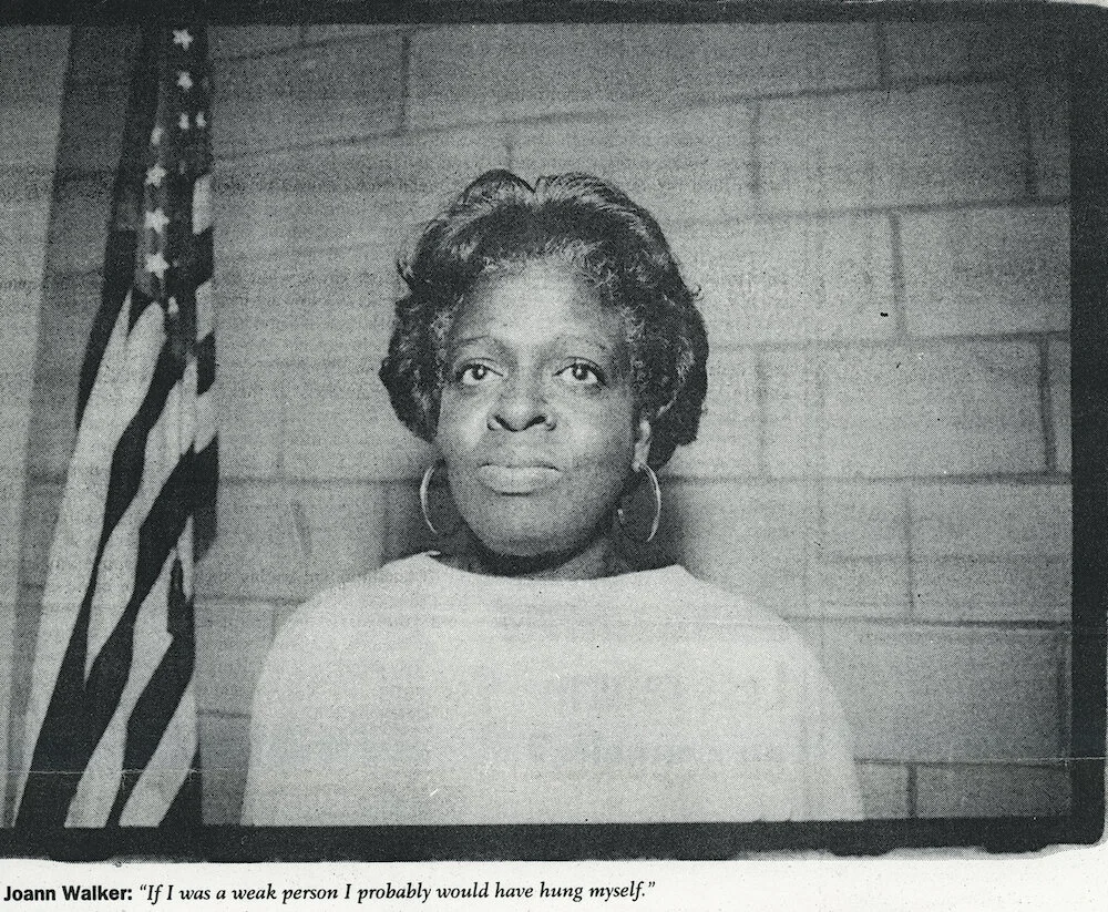 Noelle Hanrahan. Newspaper Clipping. "To Die in Chowchilla," 1994. San Francisco Bay Guardian. Judy Greenspan Papers, The LGBT Community Center National History Archive.