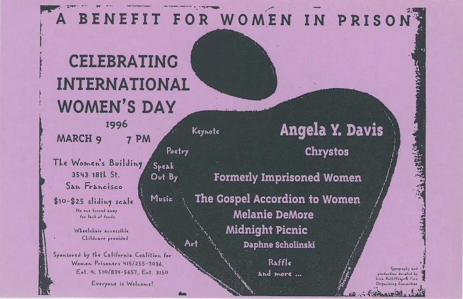 Chrystos, California Coalition for Women Prisoners. Flyer. "Chowchilla: Gateway to Prosperity," 1995/1996. Judy Greenspan Papers, The LGBT Community Center National History Archive.