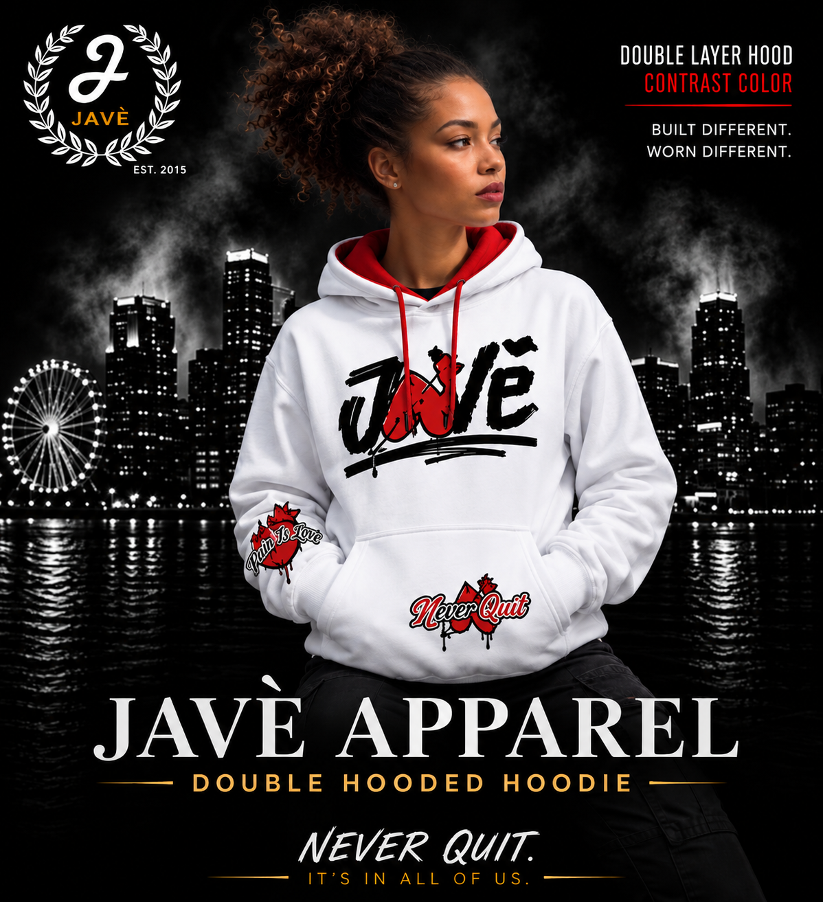JAVÈ Doubled Hooded Hoodie