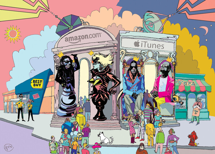 ‘INTERNET TAKEOVER’ ILLUSTRATION FOR VIBE MAGAZINE JANUARY 2012