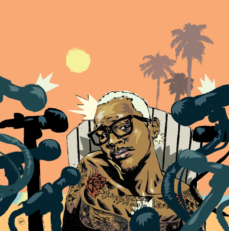 ‘CHRIS BROWN - FAME’ ILLUSTRATION FOR VIBE MAGAZINE MAY/JUNE 2012