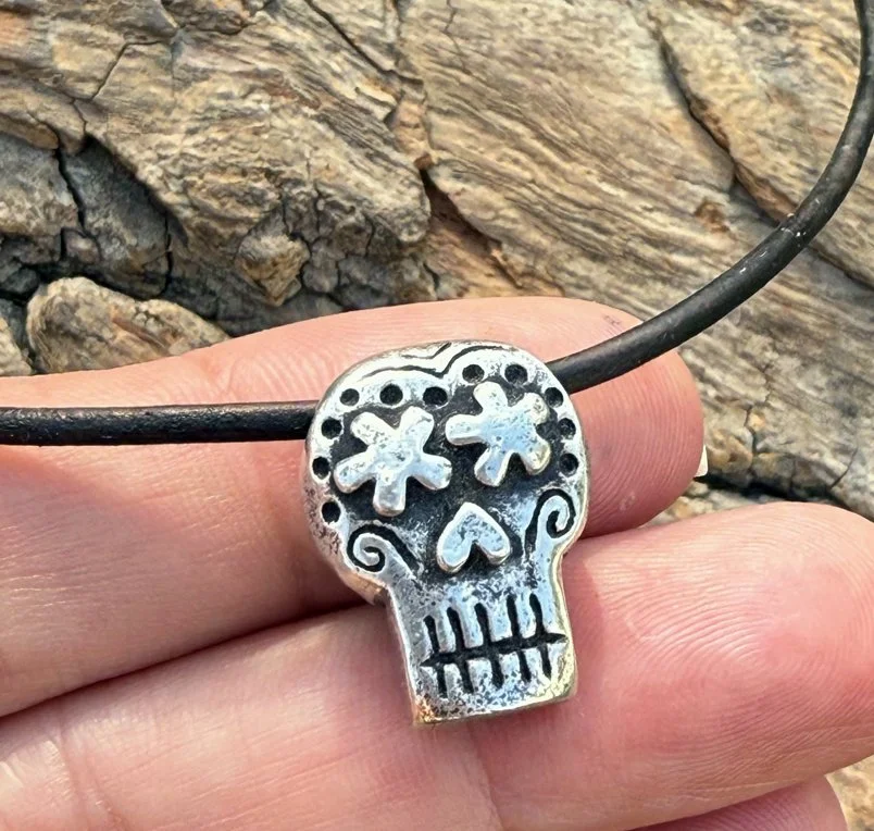 Fine Silver Skull Necklace — Nana's Jewelry