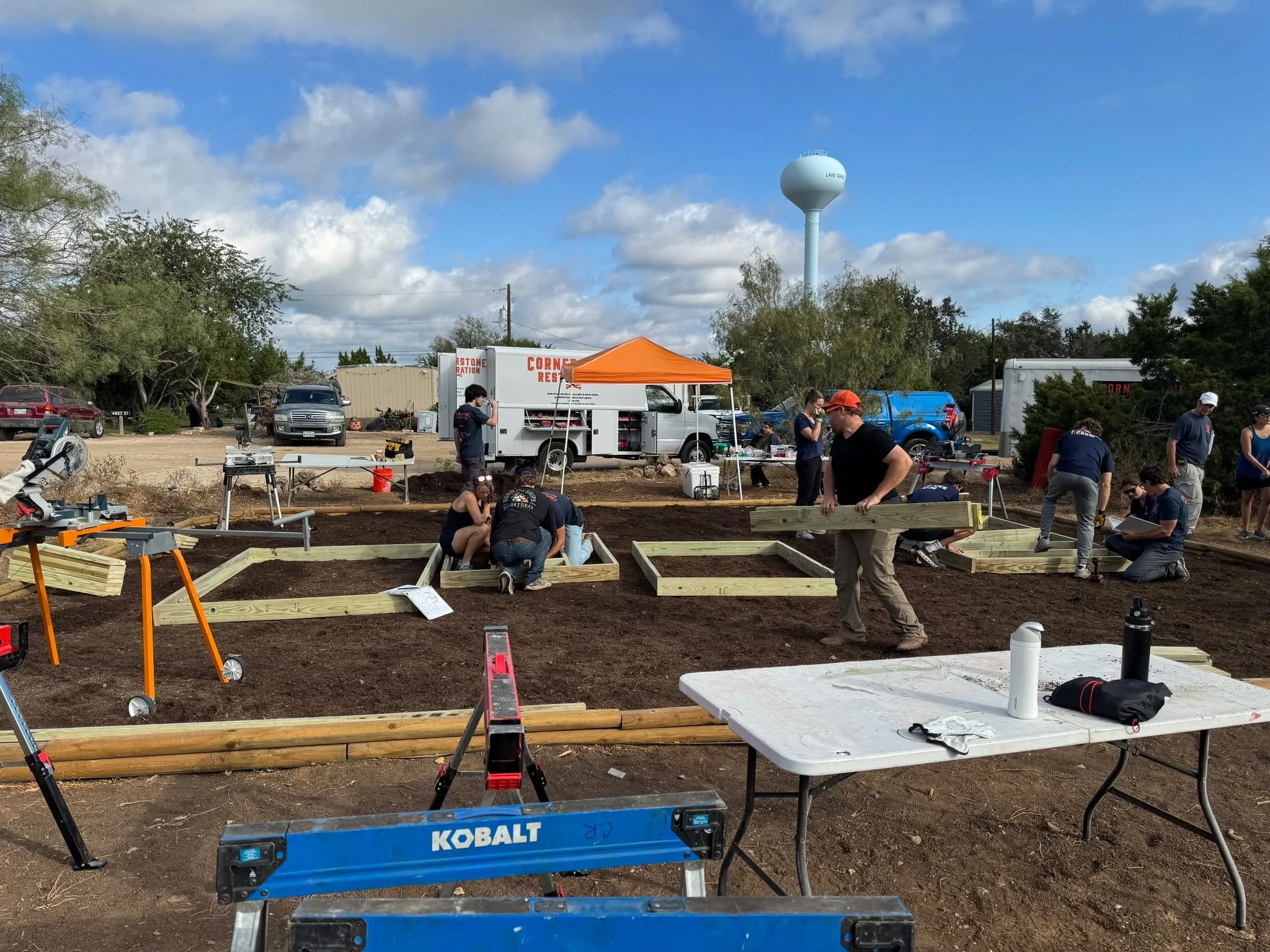 The Hudson Bend Playground build is officially underway &mdash; and God is moving!

We are incredibly thankful for the skilled and loving mentors who pour into this amazing group of young men and their moms from YMSL - Cavaliers. One of our favorite 