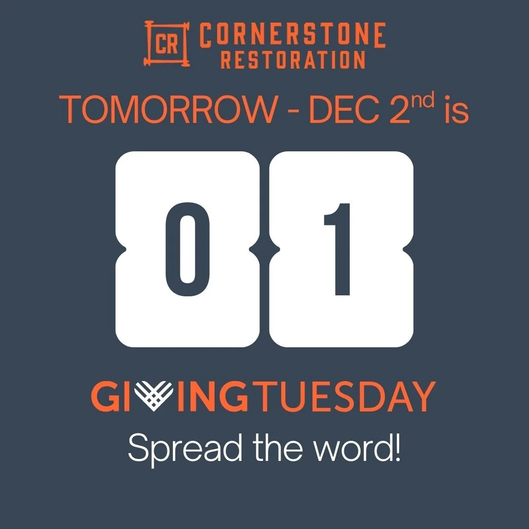 Tomorrow is Giving Tuesday!  We have a special opportunity to come together as the Body of Christ and care for families walking through really hard seasons.

On December 2, your gift will help:
🧡Meet urgent needs
🧡Support Christ-centered care
🧡Rem