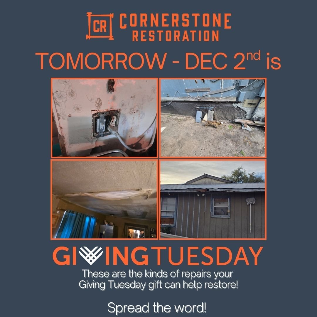 Your Giving Tuesday gift can bring safety, dignity, and hope to a neighbor who needs it most. 🧡

These are just a few of the repairs your generosity makes possible &mdash; real needs, real homes, real families.

Thank you for prayerfully considering
