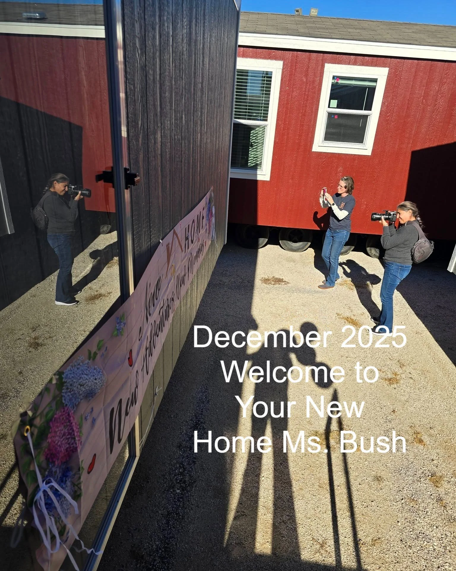 What a BEAUTIFUL day of restoration, hope, and answered prayers. 🧡

Ms. Bush - survivor of the July floods &mdash; saw her new home at Palm Harbor for the very first time, accompanied by her daughter.  The joy on their faces said it all.

After losi