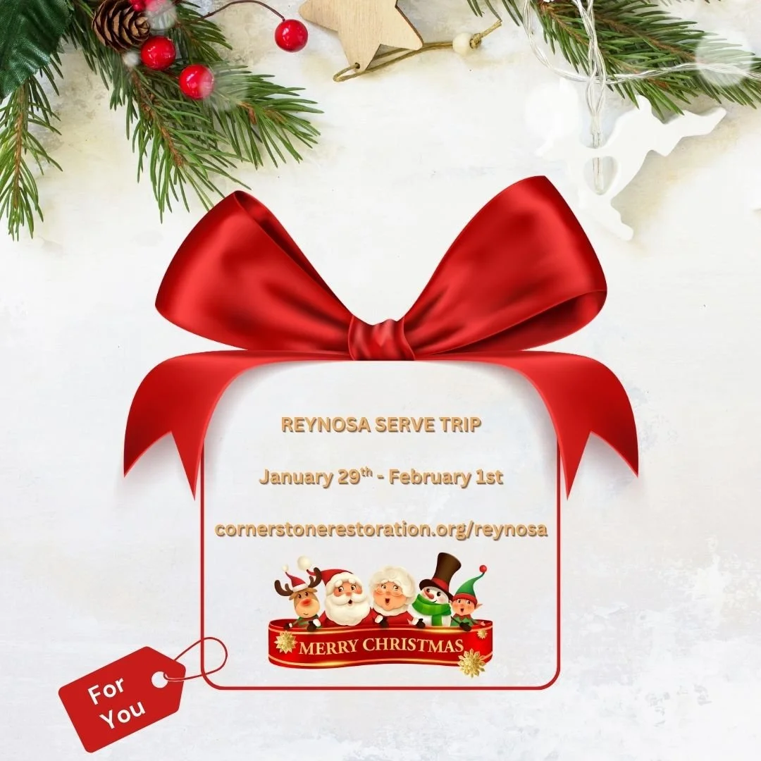 Need a last-minute Christmas gift for that hard-to-buy-for person?
Give them something unforgettable&hellip;the gift of SERVING! 🎁

Send them (or treat yourself!) on a 4-day, all-inclusive serve trip to Reynosa, Mexico &mdash;January 29 &ndash; Febr