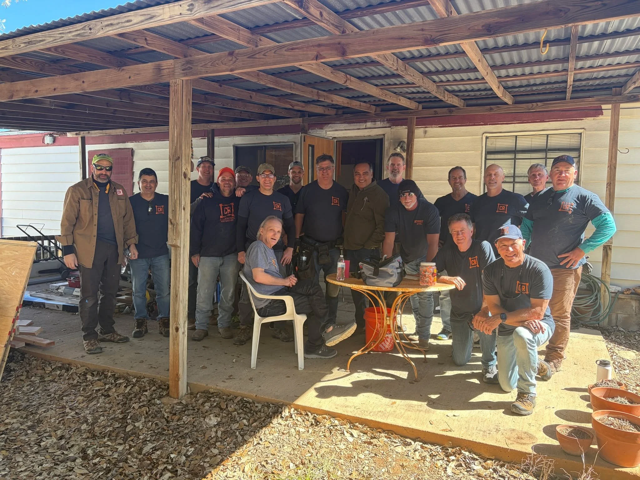 The CR Weekday Warriors showed up strong on Thursday! 🧡So many came ready to serve that the team not only finished the inside of Gerry&rsquo;s house &mdash; they were able to jump right into the exterior too. Way to go, guys!

With representatives f