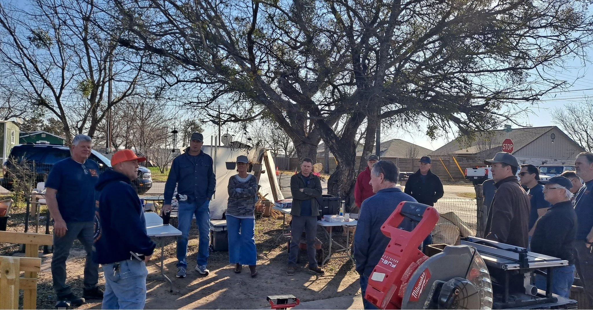 What a beautiful Thursday serving at Ms. Paula&rsquo;s in Burnet! 🧡  The Weekday Warriors were out in full force, and what a day it was &mdash; beautiful weather and meaningful work. This team showed up ready to serve and made incredible progress to