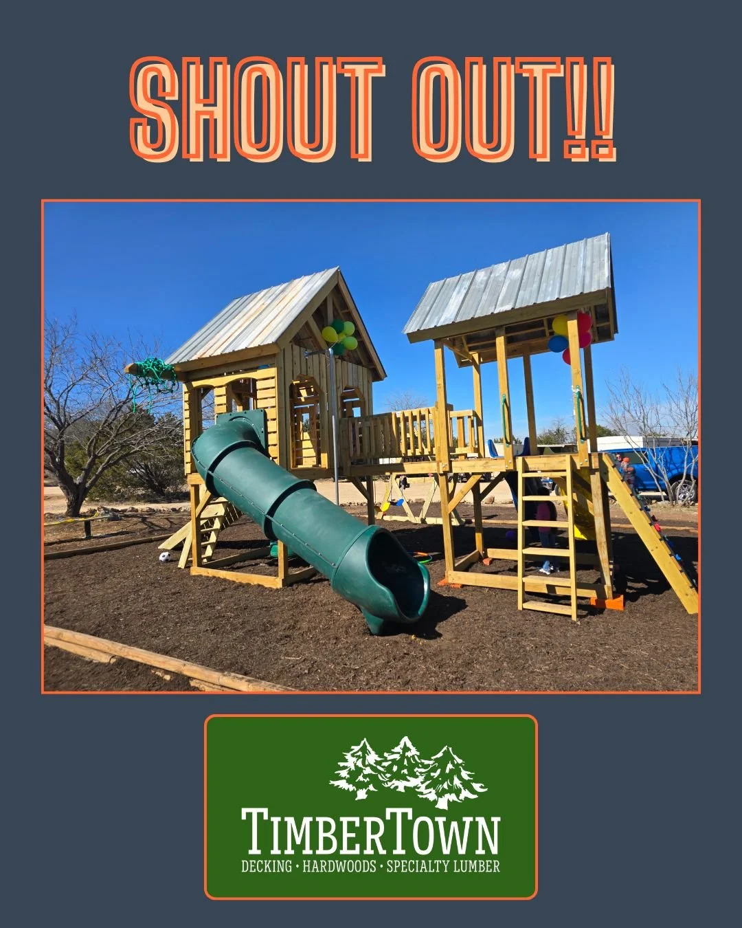 cornerstone_restoration_atx 🧡Grateful. THANK YOU. 

Huge shoutout to @timbertownaustin  for providing the beautiful lumber used to build the amazing playground at the New World Trailer Park in Hudson Bend, TX!

These materials helped to ensure that 