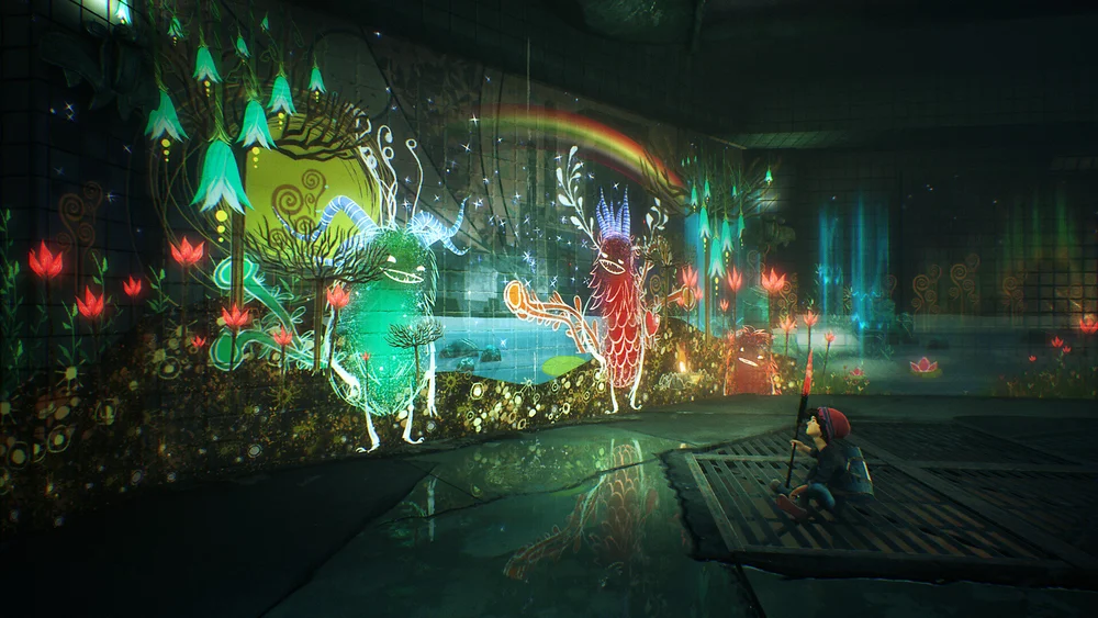  With a magic paint brush nothing can stop you (Source:  https://www.playstation.com/en-us/games/concrete-genie-ps4/ ) 