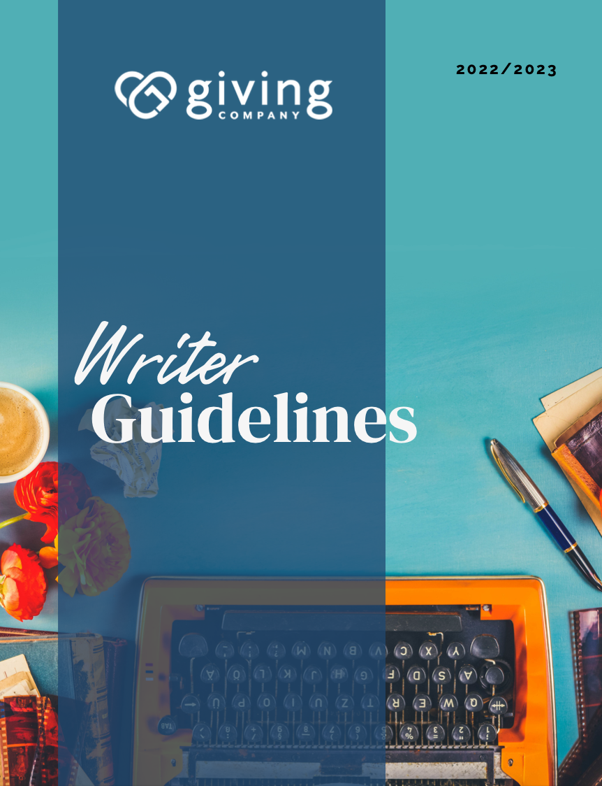 Giving Company Writer Guidelines