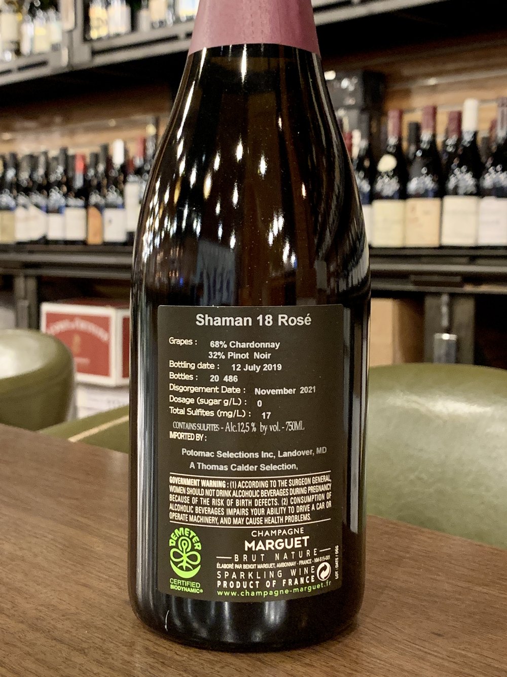 Champagne Marguet Shaman 16 Rose Grand Cru Magnum 2019 (Organic)  (Biodynamic) - Ancona's Wine