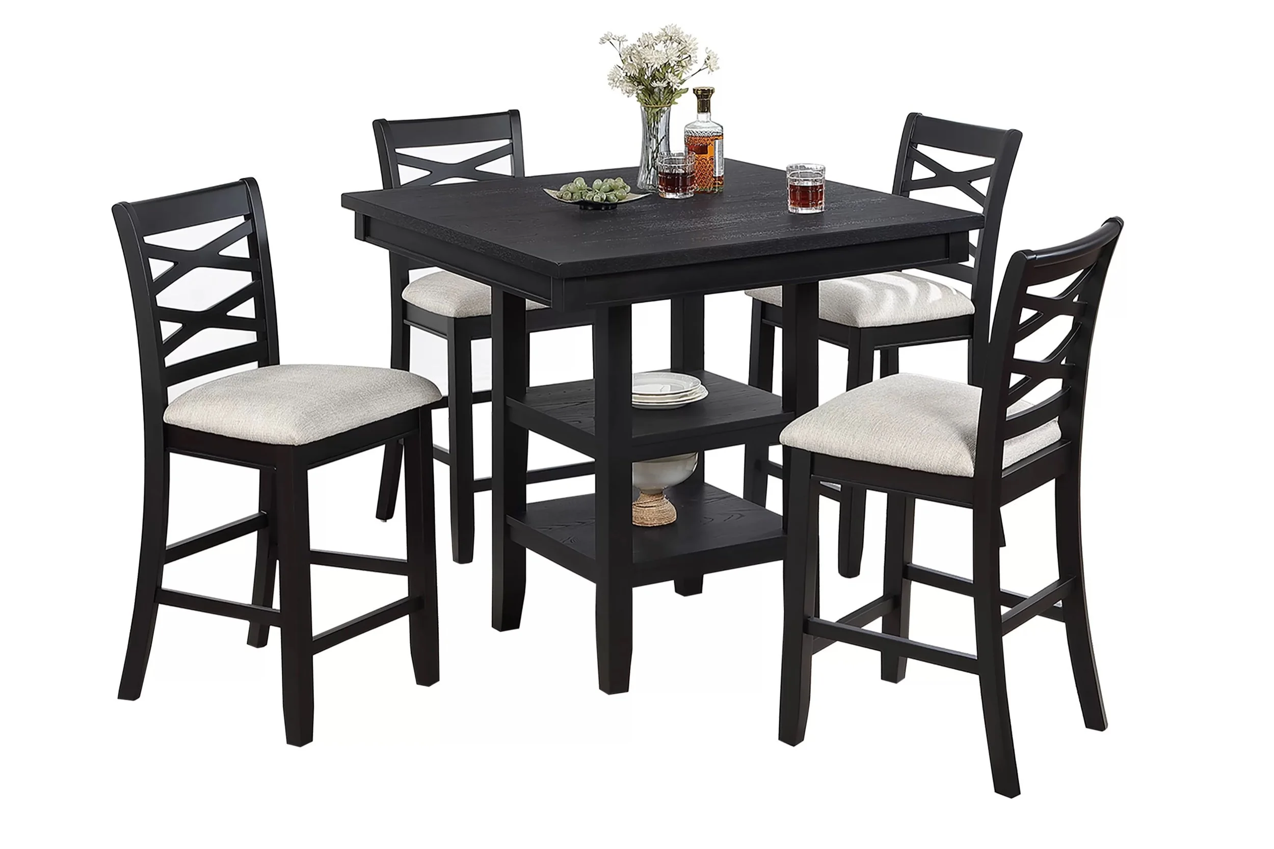 black-counter-height-table-set-for-4-with-storage-shelves-3.jpg