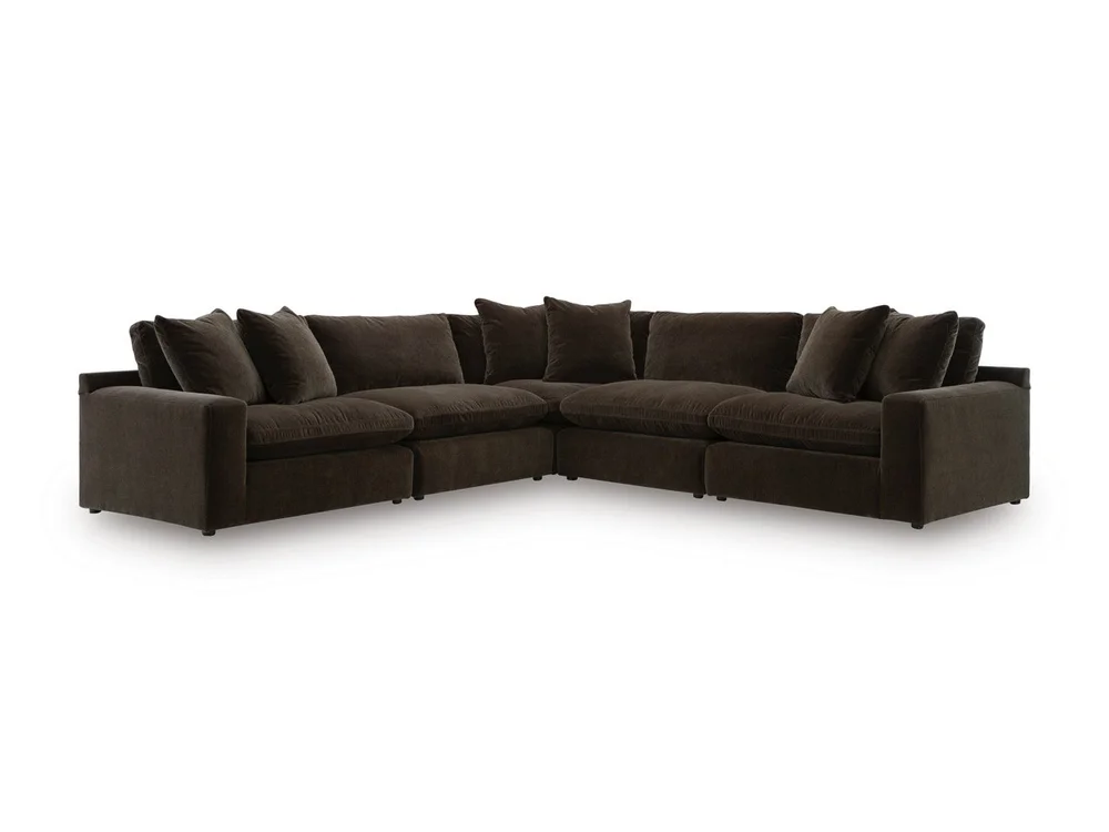 Dark brown modular sectional — additional product view 1