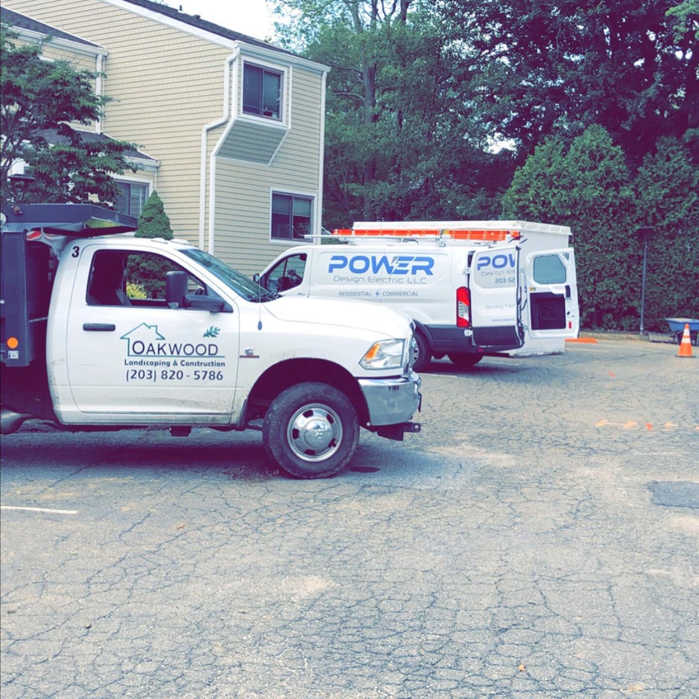 Always a pleasure working with our friends @oakwood_ct. Condo complex parking lot lighting. #sitelighting #trenching #electrical #maplewood #fairfield