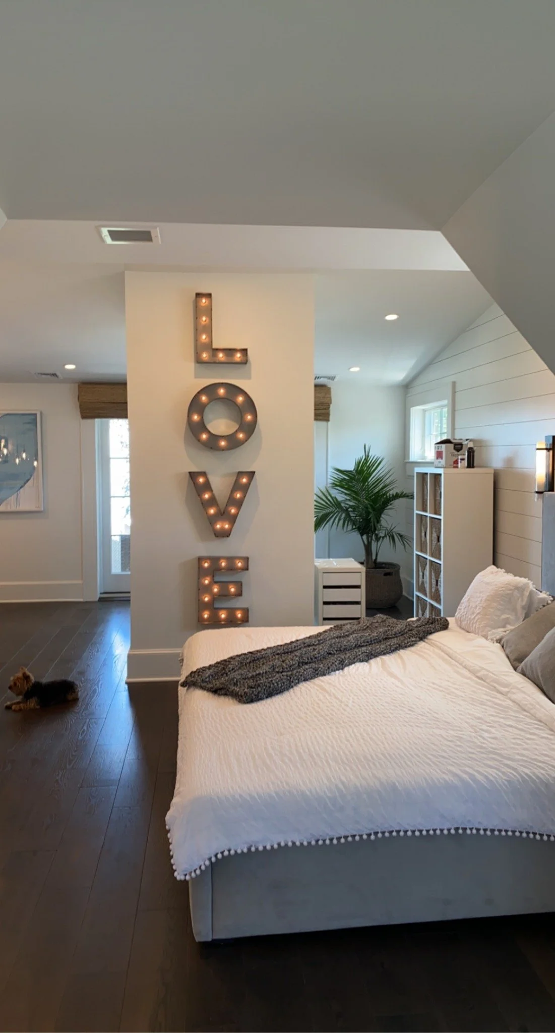 Custom LOVE lighting designed by PDE