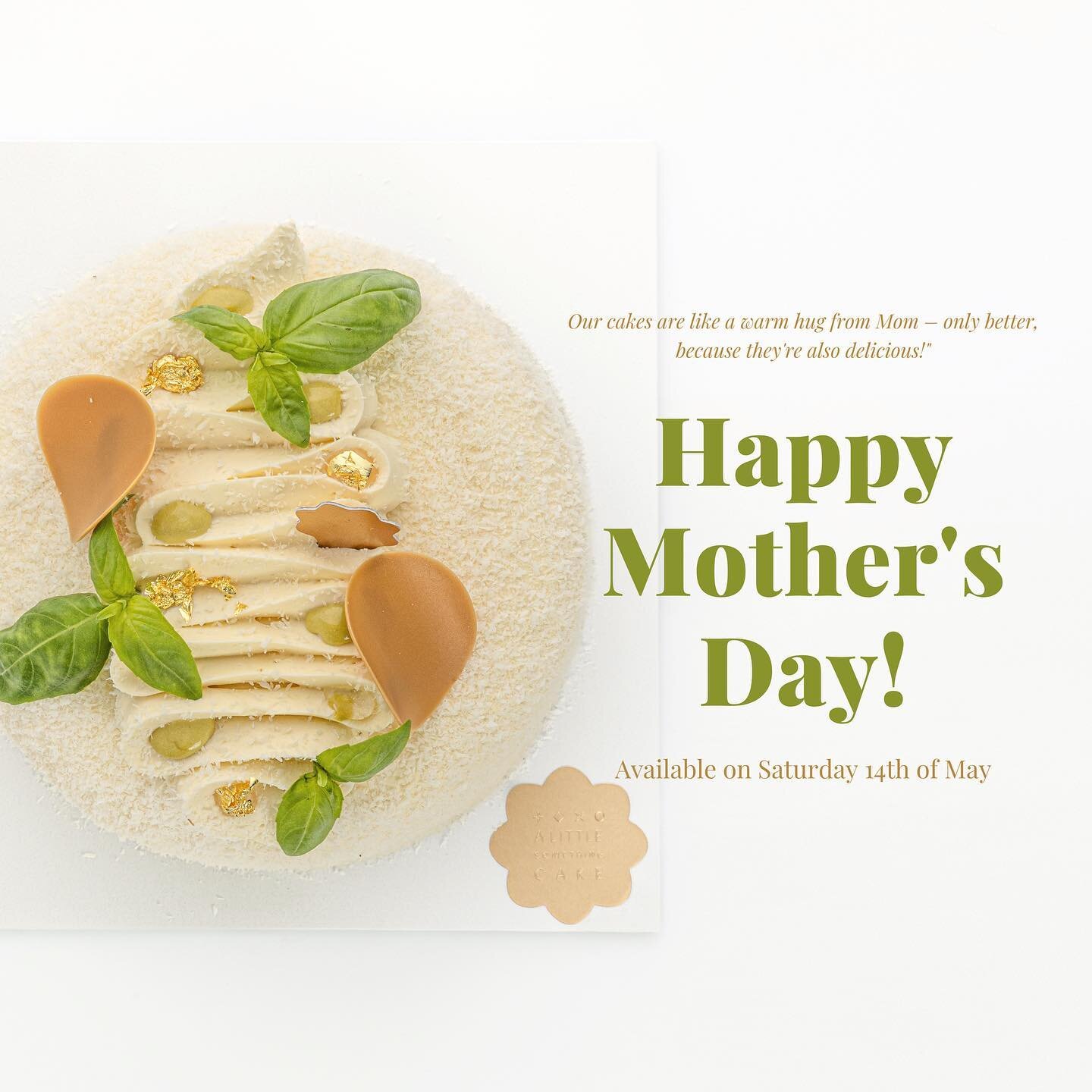 Don't let #Mom miss out on the best part of #MothersDay &ndash; the #dessert! Order her a delicious treat from @alittlesomethingcake , and we'll make sure she feels extra special. But shh, we won't tell her about the calories! 😋 DM us or give us a c