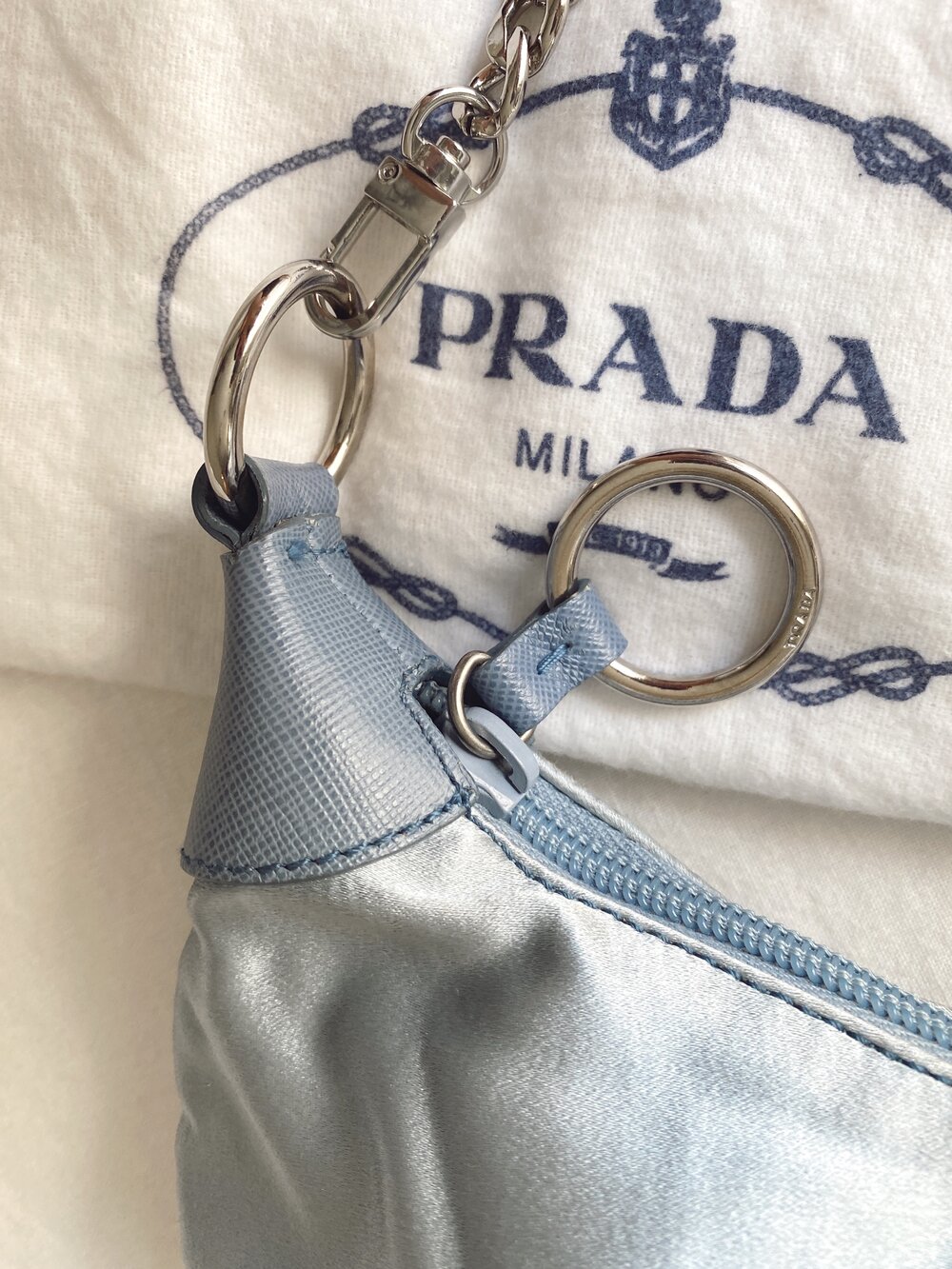 Prada Raso Soft Pervinca Shoulder Bag — Vic's Vintage
