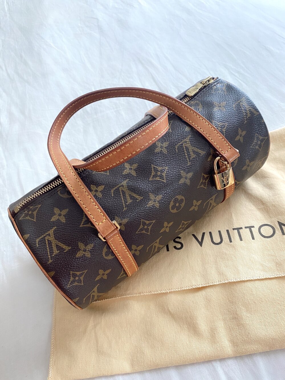 Buy LOUIS VUITTON Monogram Papillon 26 Hand Bag Vintage Authentic Online in  India 
