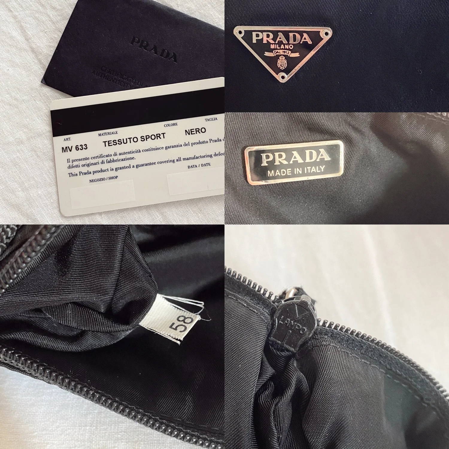 Prada Nylon Tessuto Pochette — Vic's Vintage