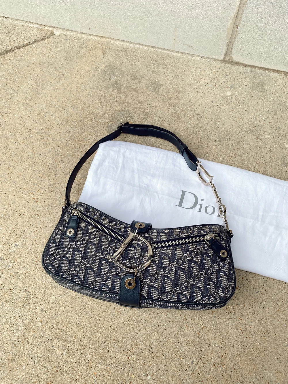 Christian Dior Monogram Trotter Pochette Handbag