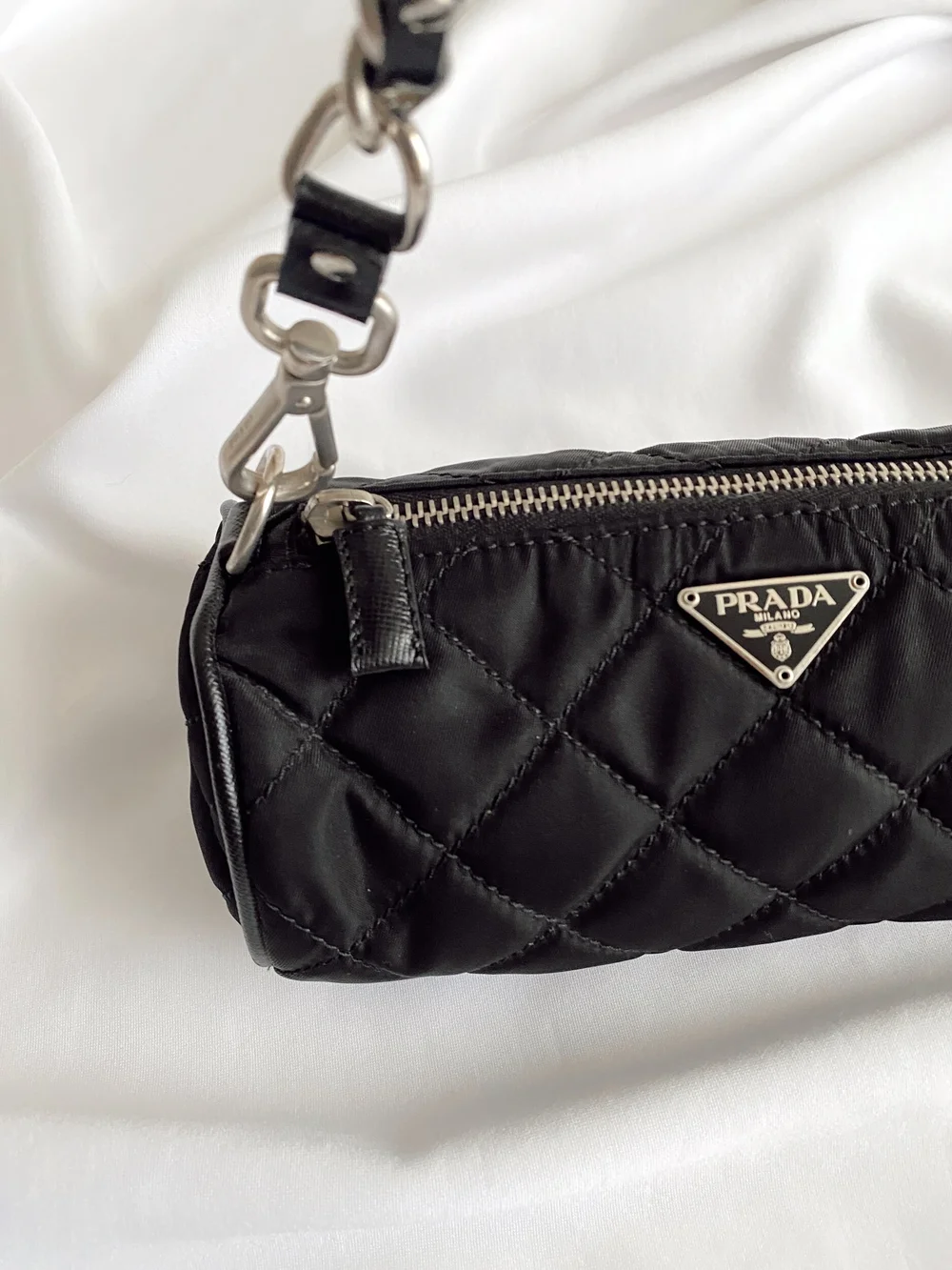 Prada Nylon Mini Barrel Bag — Vic's Vintage