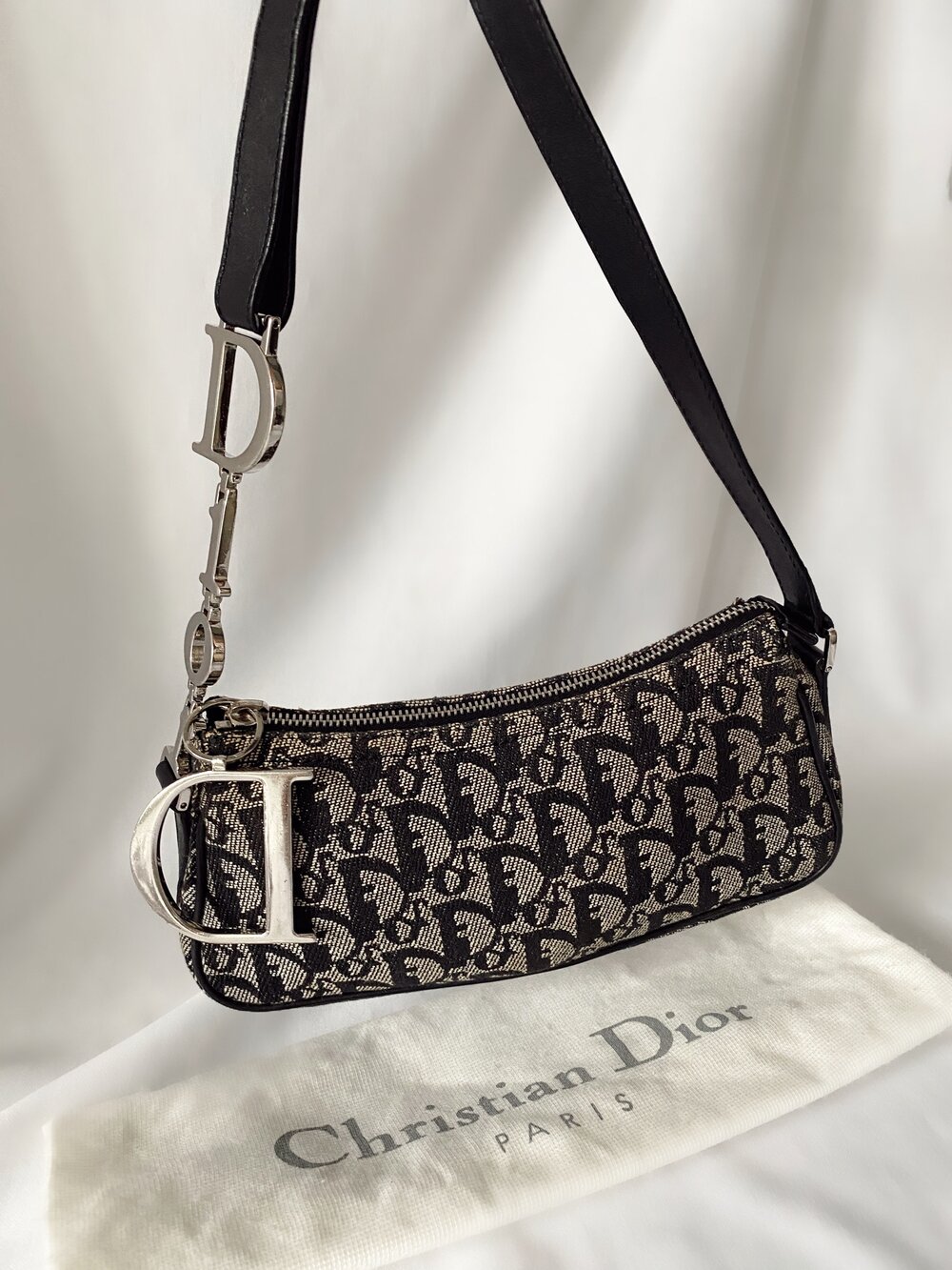 Dior Pochette - 7 For Sale on 1stDibs  christian dior pochette bag,  diorissimo charms pochette, pochette dior