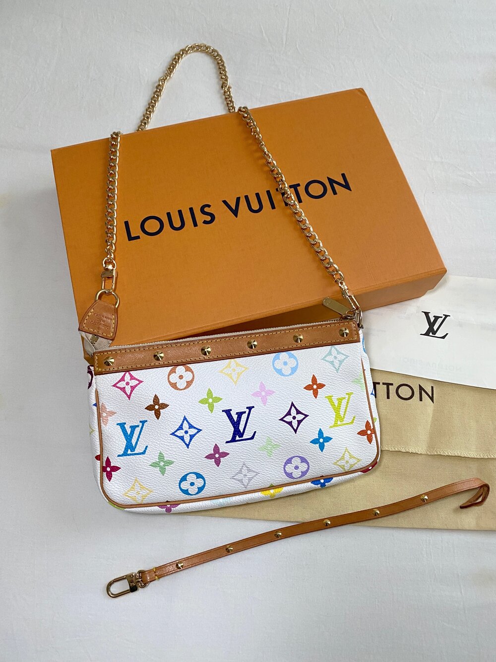 Louis Vuitton Multicolor Pochette Accessoires — Vic's Vintage
