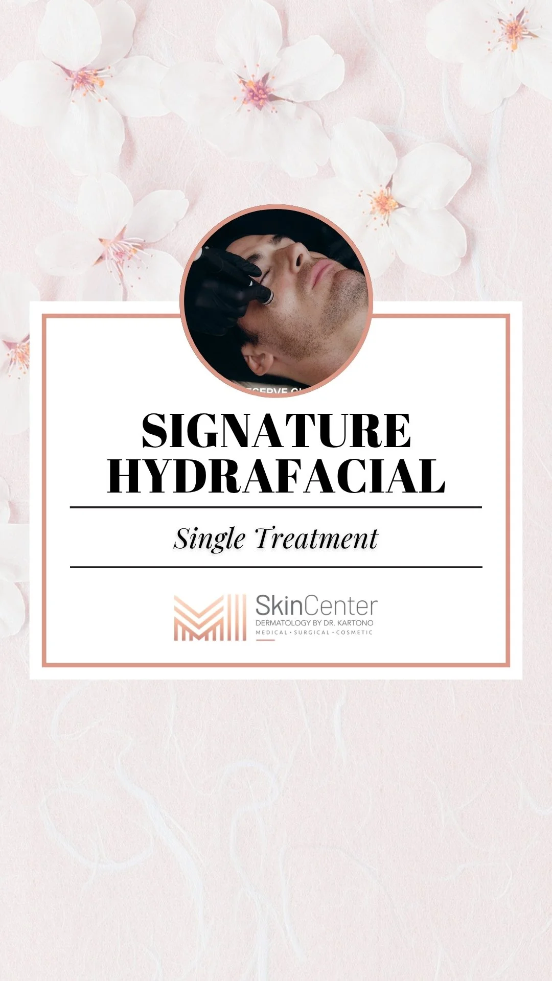 Signature HydraFacial hydrating facial treatment at MI Skin Center