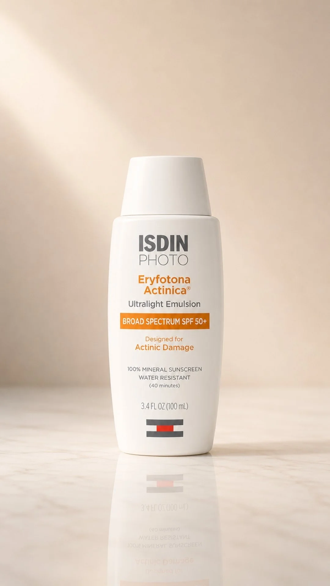 ISDIN Eryfotona Actinica non-tinted mineral SPF 50+ sunscreen