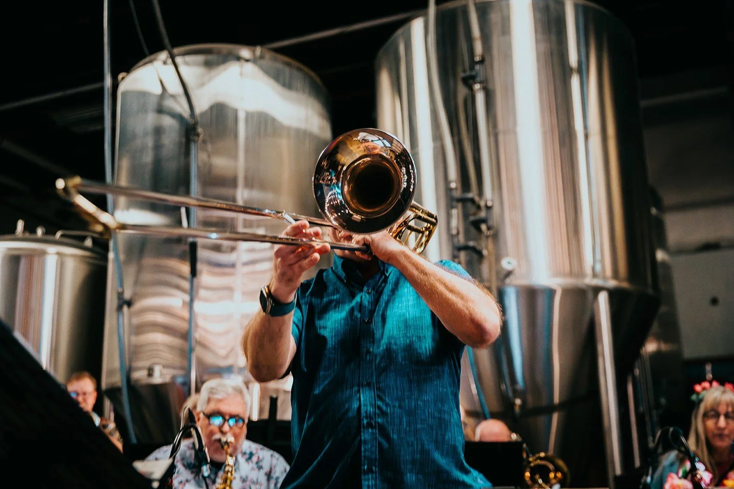 Jay Gibble makes some noise at our last Battle of the Big Bands. Join us for the next one on October 11. Ticket link in bio.