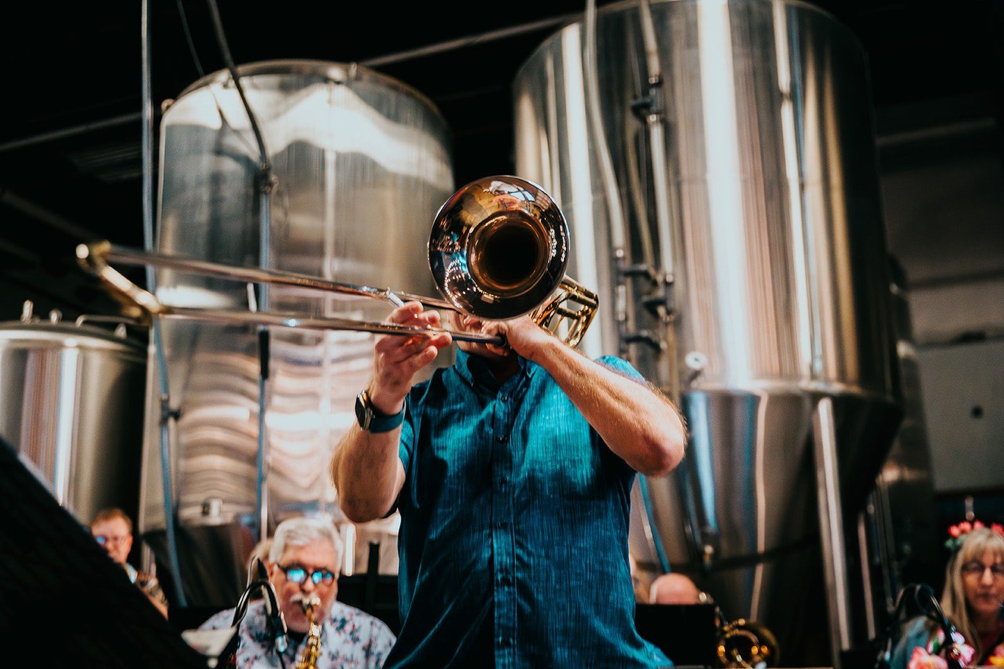 Jay Gibble makes some noise at our last Battle of the Big Bands. Join us for the next one on October 11. Ticket link in bio.