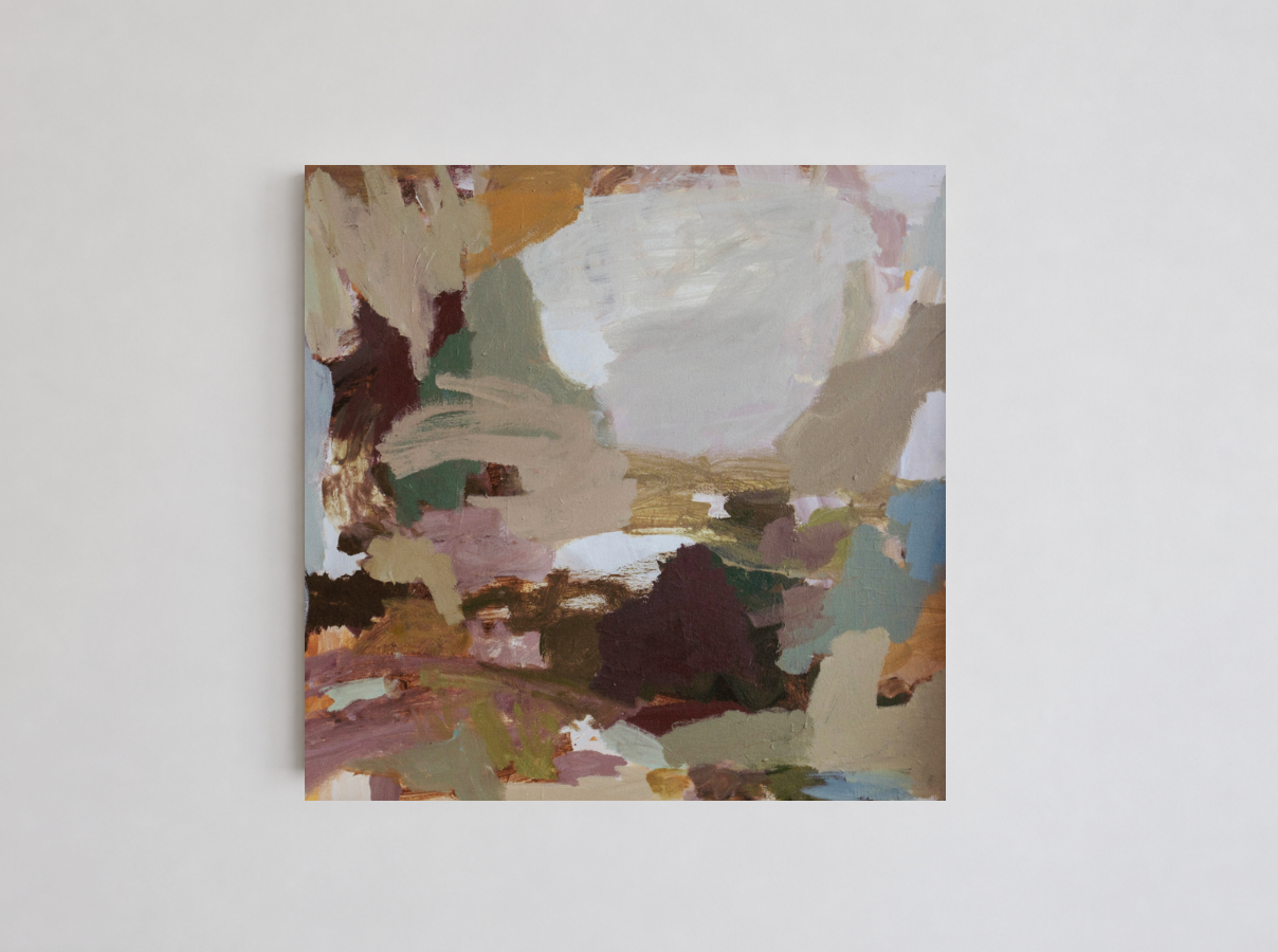 Lucy Rice — When The Dust Settles (2024) — Acrylic and Pastel on Canvas — 51 cm x 51 cm