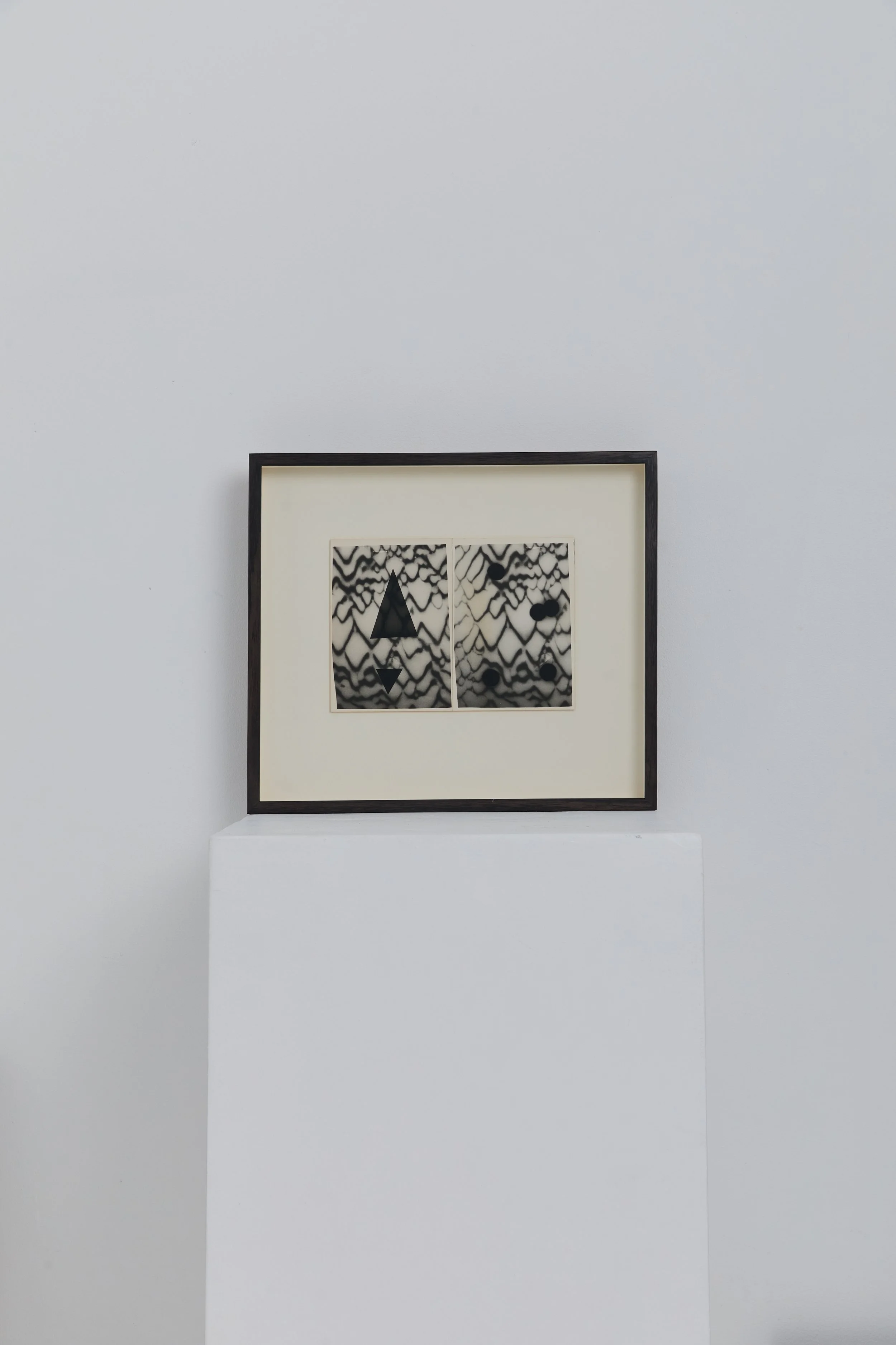 Ming Nomchong — A Shape Is A Shape (2025) — Composition of 2 Original Hand Printed Silver Gelatin Prints — 12.7 cm x 17.8 cm (Artwork Size), 37 cm x 42.2 cm (Framed Size)