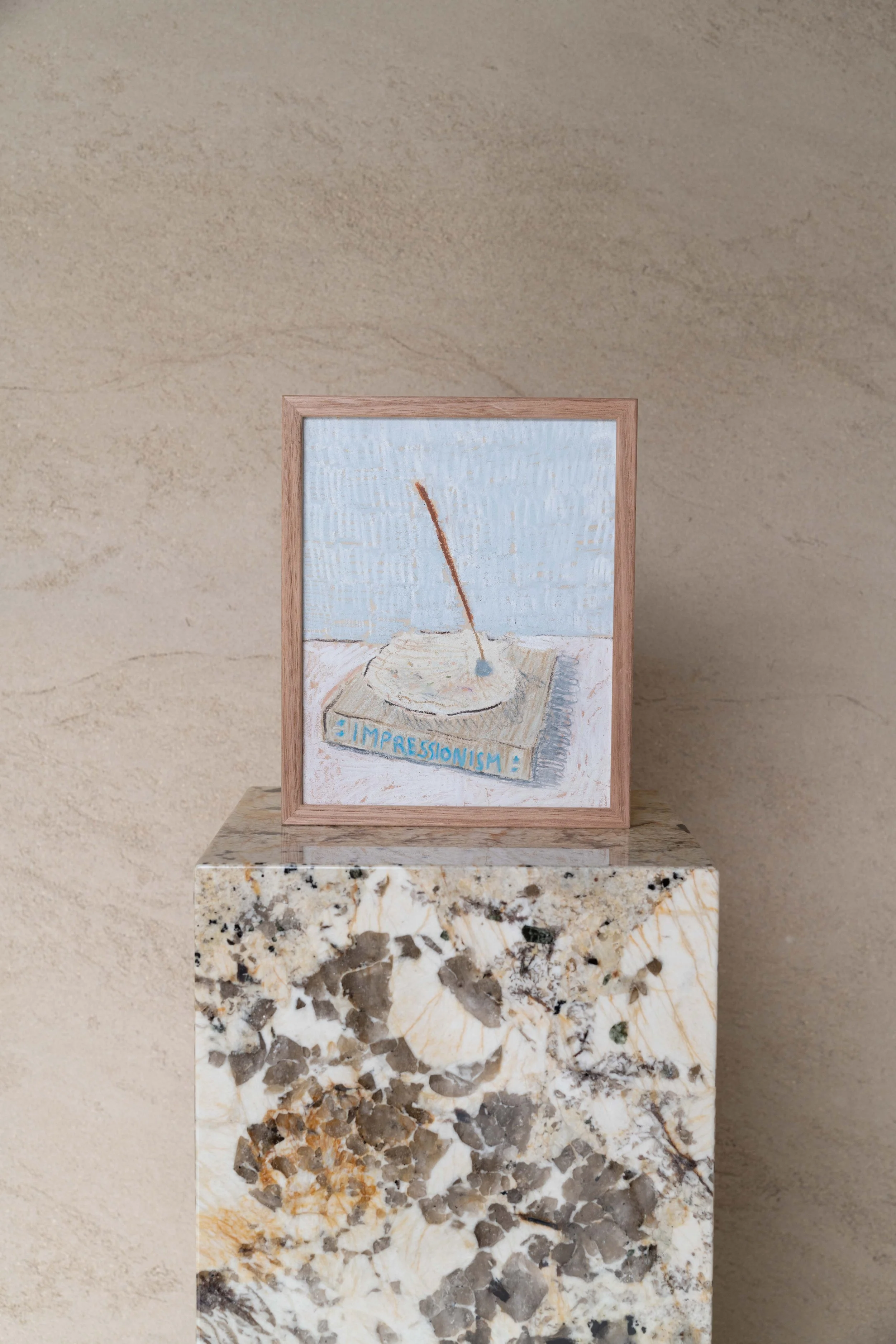 Phoebe Stone — Impressionism (2023) — Oil Pastel on Birch Board — 25 cm H x 20 cm W