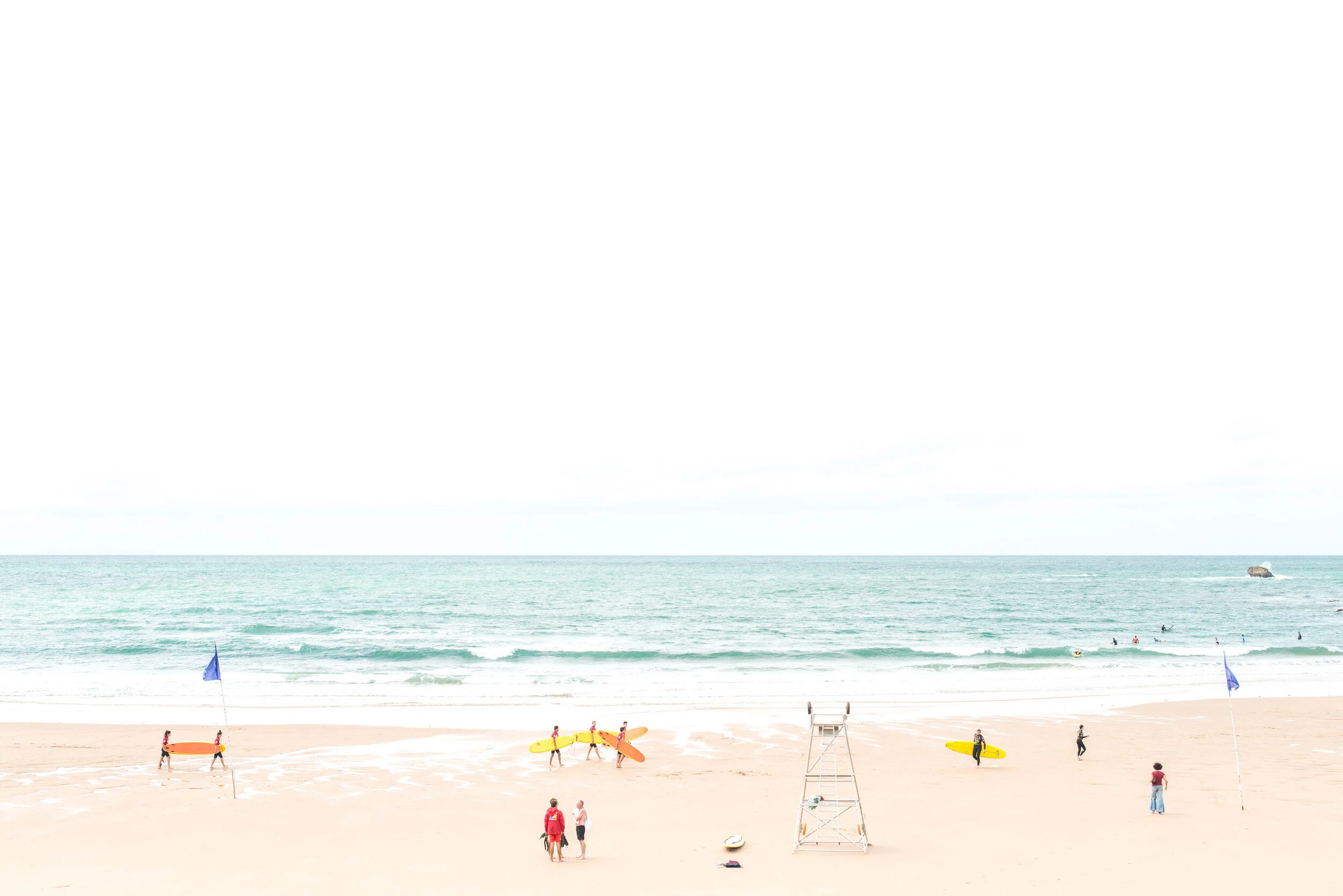 Nick Horan — Biarritz Series — Between the Flags — Archival Pigment Print