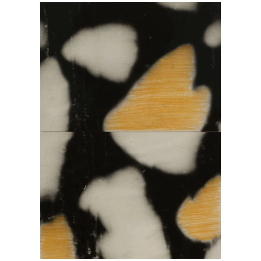 Ming Nomchong — Yellow Submarine (2025) — Diptych Hand-Printed Silver Gelatin Prints on Fibre-Based Baryta Paper and Waxed Pencil — 46.5 cm x 39.1 cm (Framed Size)