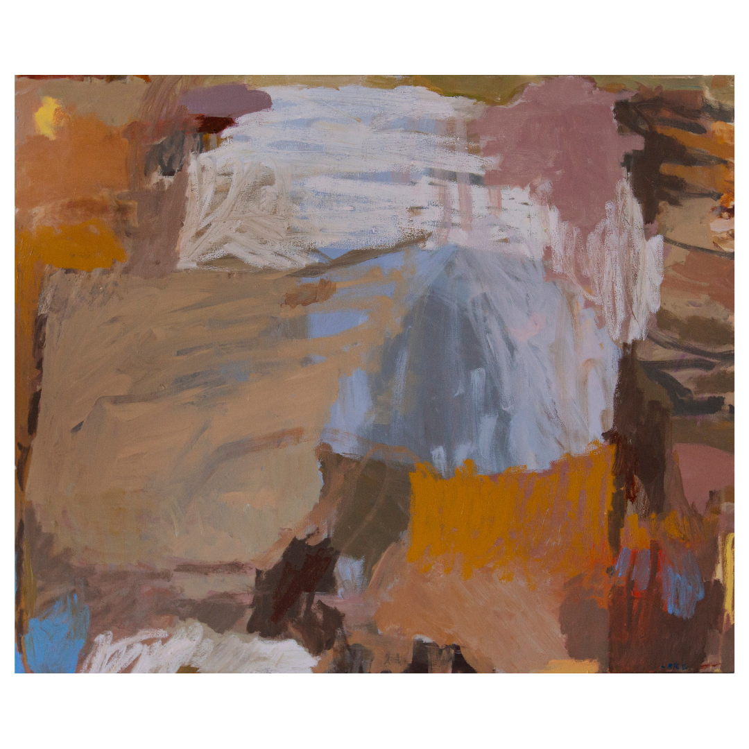 Lucy Rice — Long Days, Tender Hearts (2026) — Acrylic and Pastel on Canvas — 100 cm x 120 cm