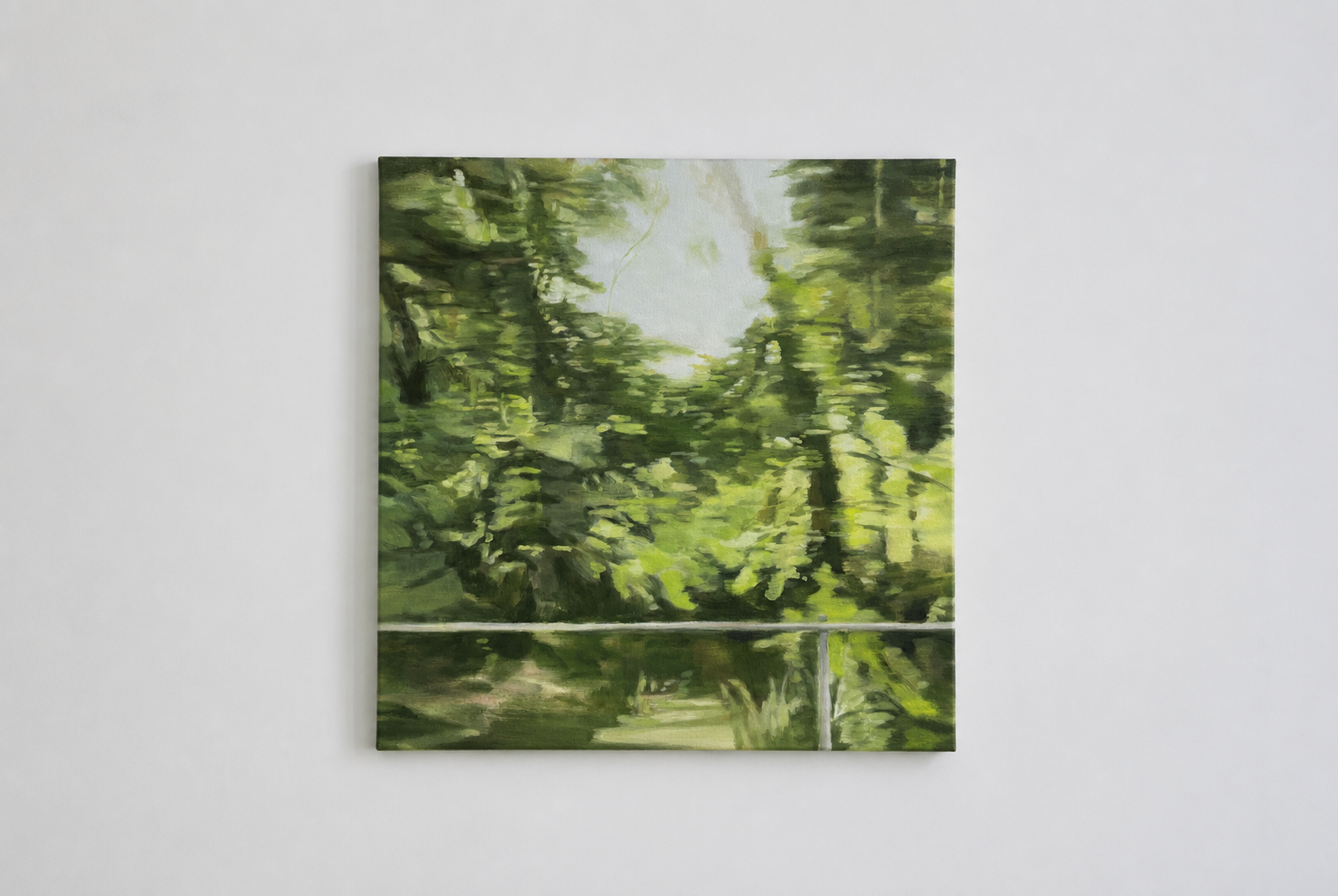 Michele Burder — Bus 510, Moreland Road (2024) — Oil on Linen — 63 cm x 63 cm