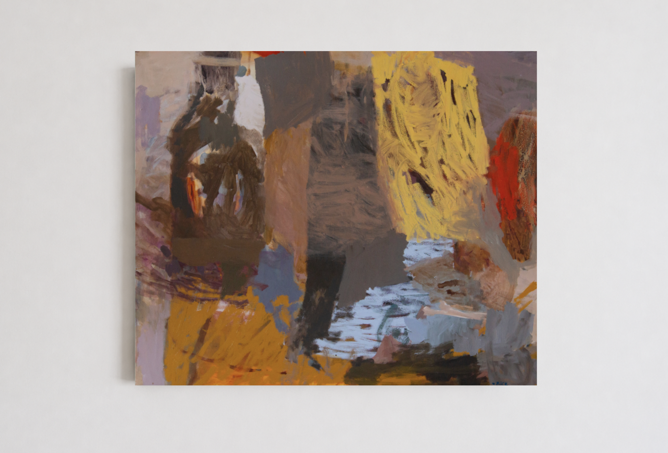 Lucy Rice — Lovers Only (2026) — Acrylic and Oil Stick on Canvas — 100 cm x 120 cm