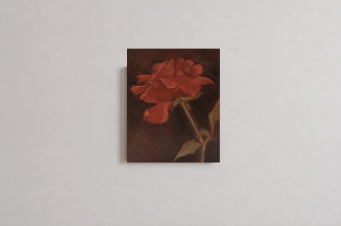 Emma Currie — Cut Devotion (2025) — Oil on Canvas — 25.5 cm x 20.3 cm