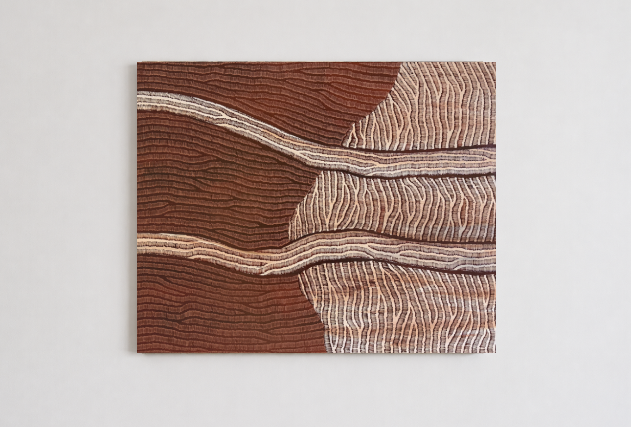 Hannah Lange — Streams Into The Ocean (2026) — Acrylic on Cotton Canvas — 61 cm x 76 cm
