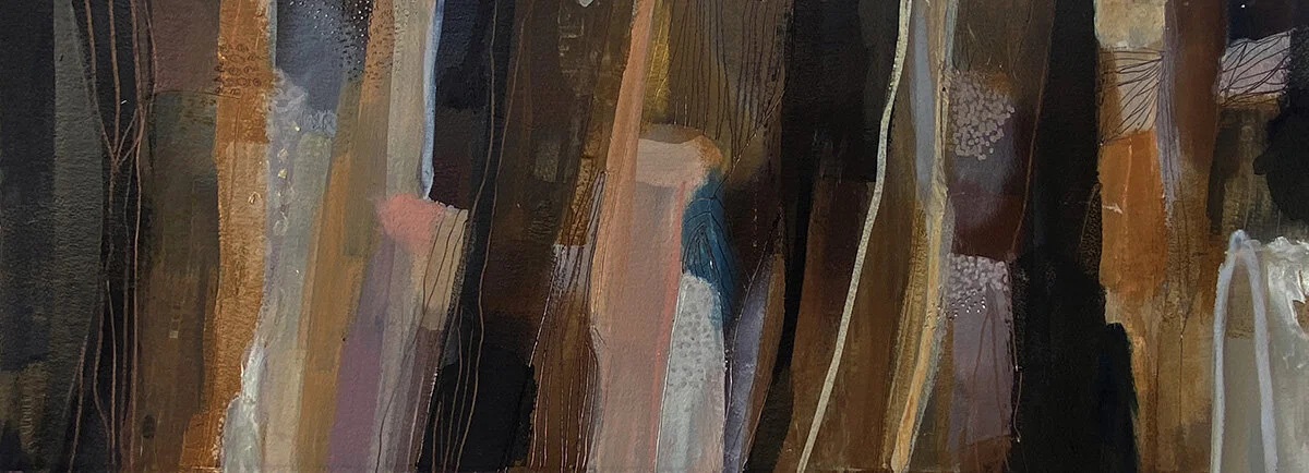 Tiel Seivl-Keevers — Treedance I — Mixed Media on Paper — 29 cm H x 70 cm W — Unframed — $750