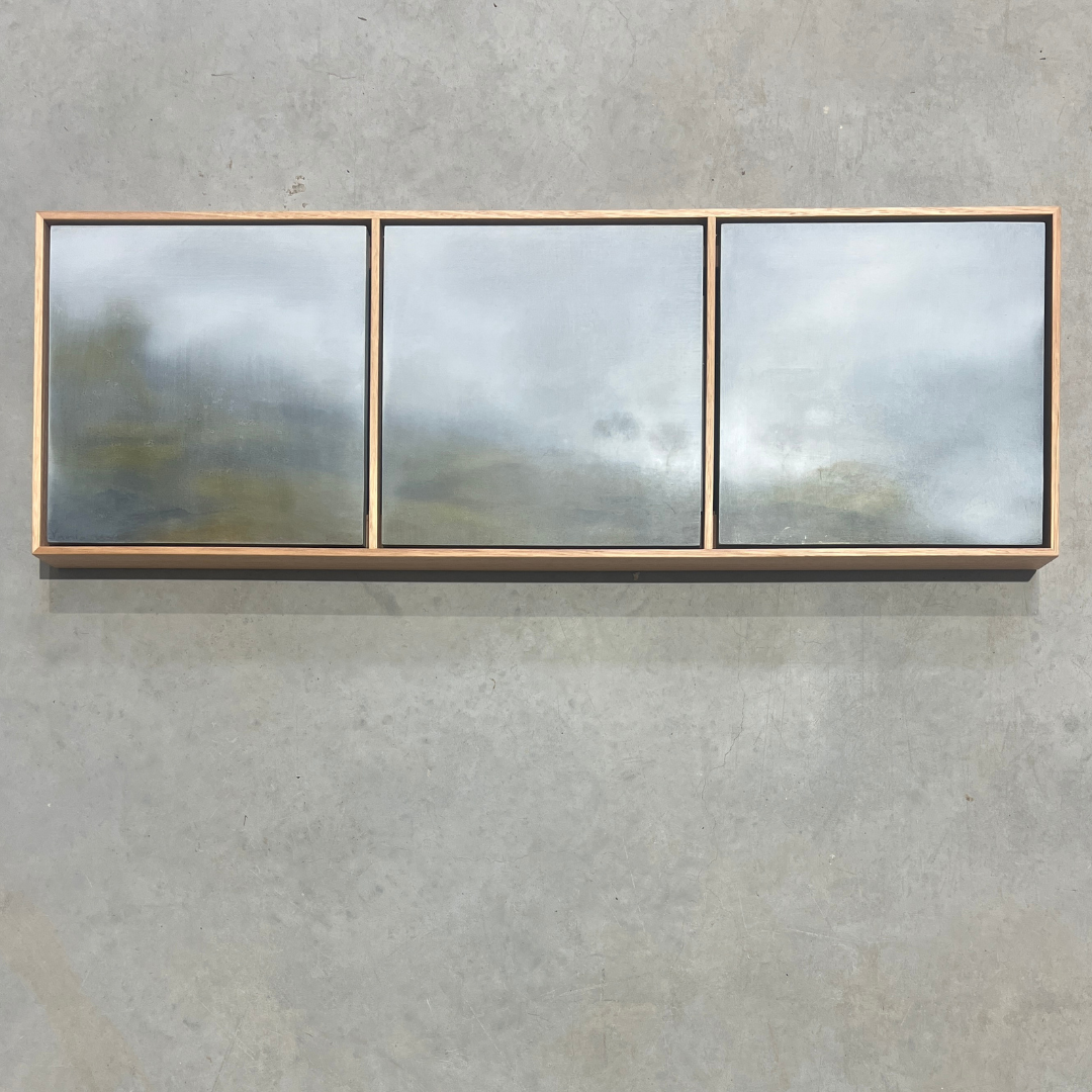 Vania Lawson — Three Trees (2024) — Triptych — Oil on Board — 30 cm x 30 cm (Size Each Work)