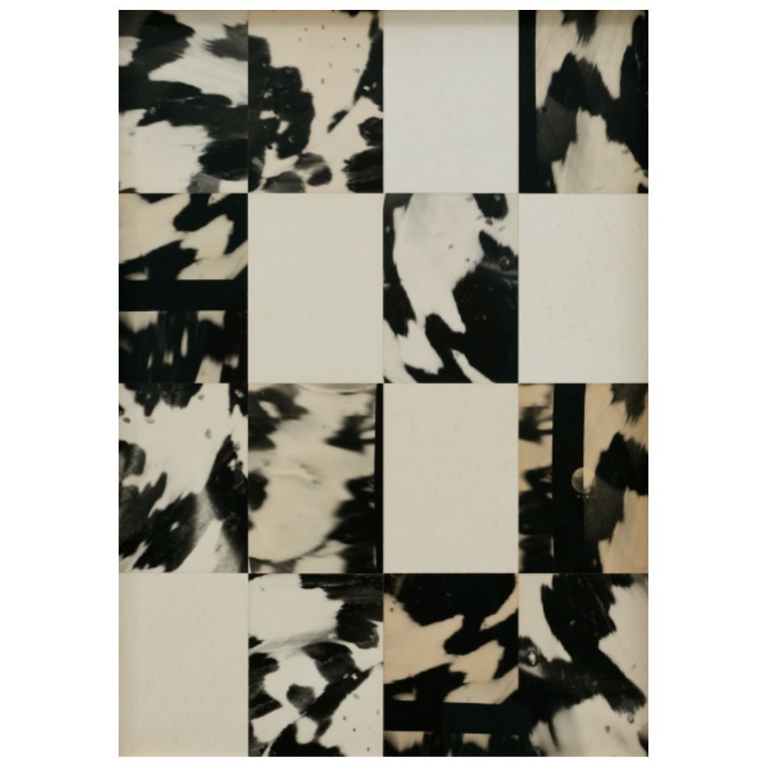 Ming Nomchong — In A Flurry (2025) — Composition of 16 Hand-Printed Silver Gelatin Prints on Fibre-Based Baryta Paper — 72.5 cm x 52.3 cm (Framed Size)