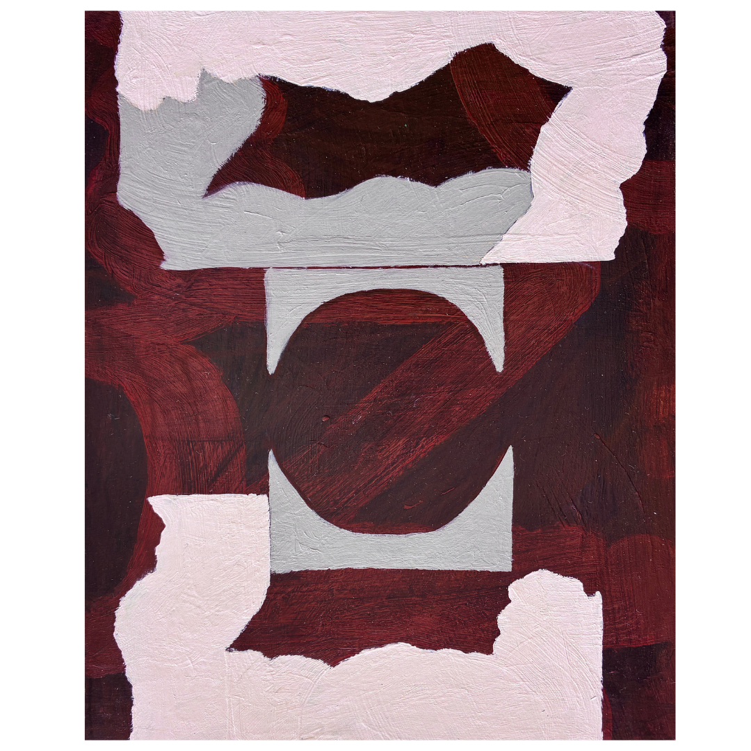 Diana Miller — Gently Held (2026) — Acrylic on Board — 25.5 cm x 20 cm