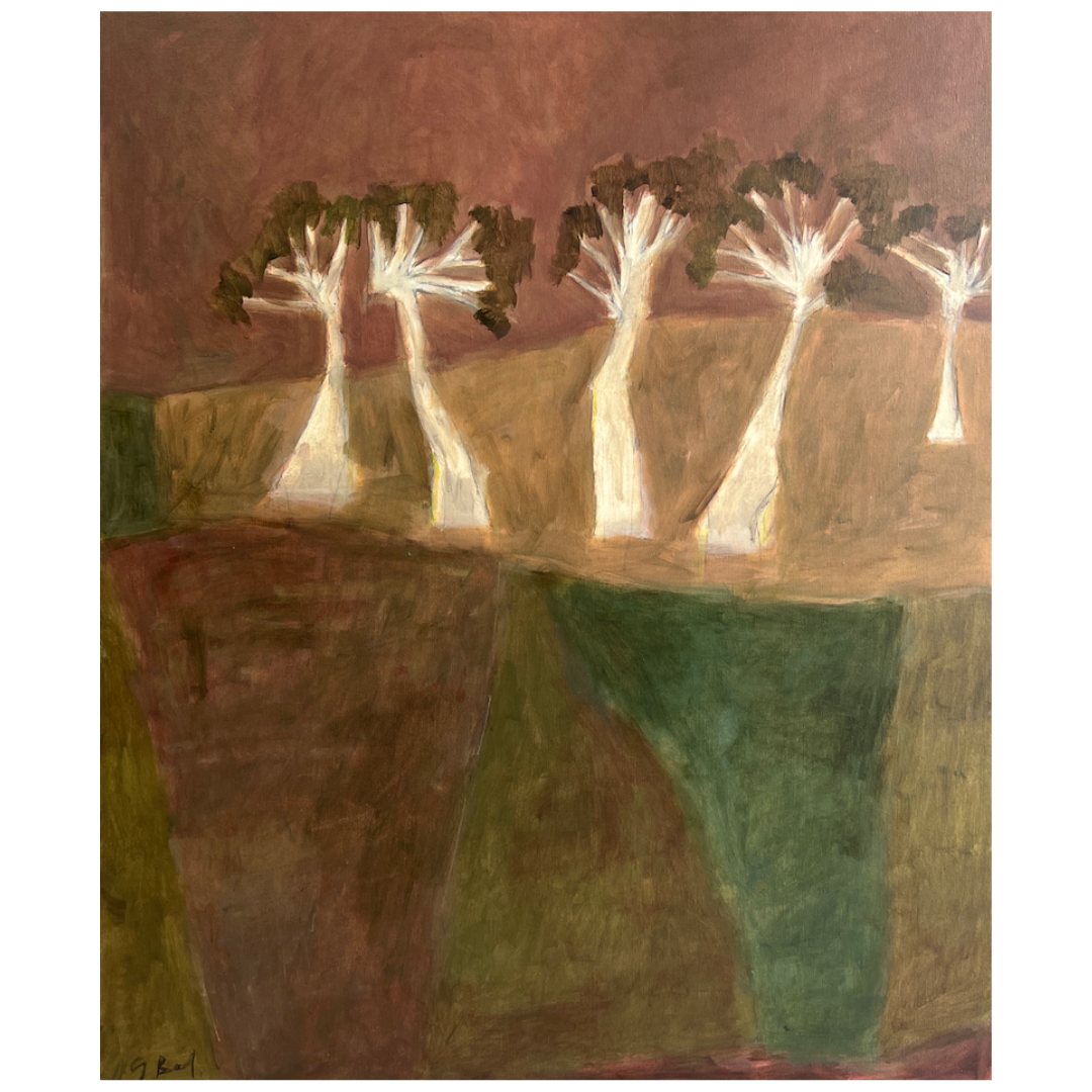 Giorgia Bel — Not 'Just' Anything (2025) — Acrylic and Oil Pastel on Canvas — 91.4 cm x 76.2 cm