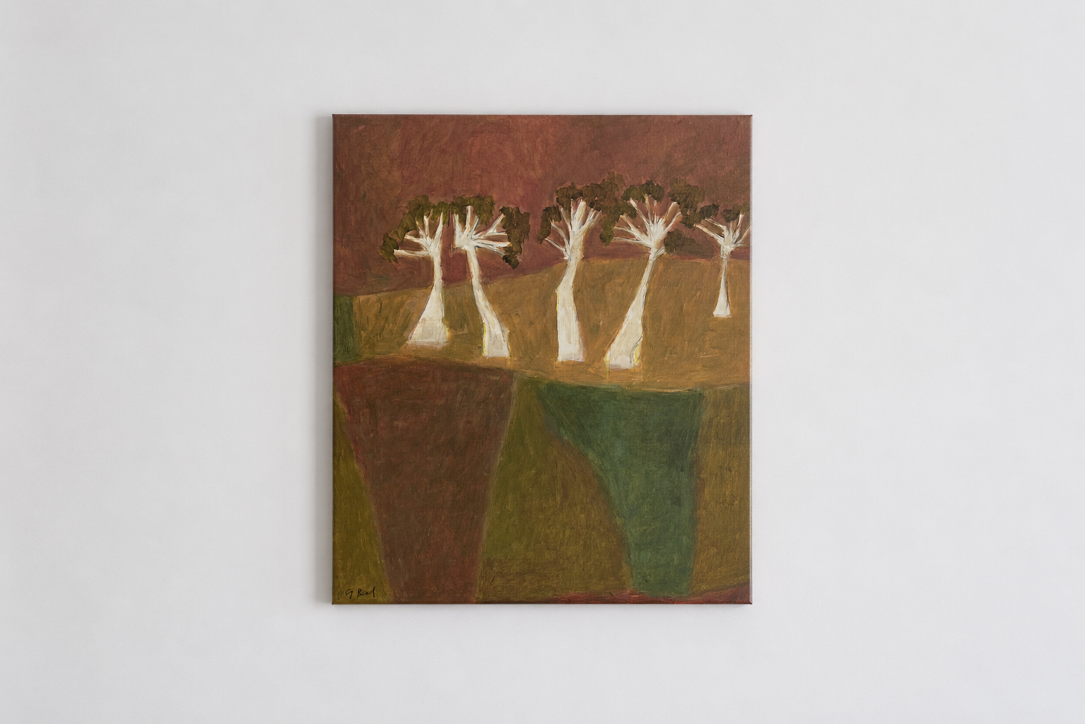Giorgia Bel — Not 'Just' Anything (2025) — Acrylic and Oil Pastel on Canvas — 91.4 cm x 76.2 cm